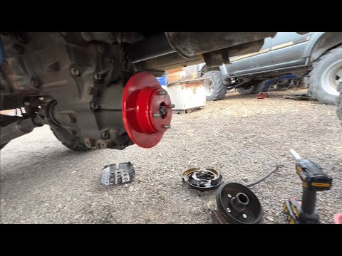 Видео: Начал переделывать барабанный ручник в гидравлический с диском и супортом от Lada Ока на тойоту дюна