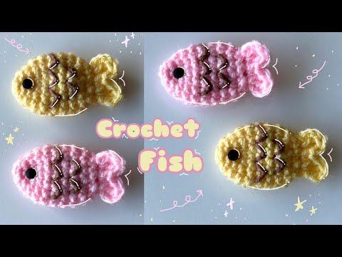 Видео: Crochet fish 🐠// Рыба крючком 🐠