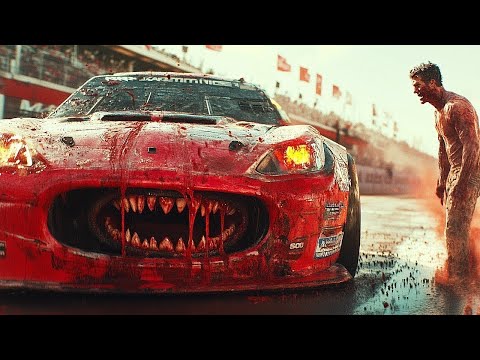 Видео: Елес гонщик жарыс көлігін басқарып жолға шығады және қарсыластарын жоюға кіріседі