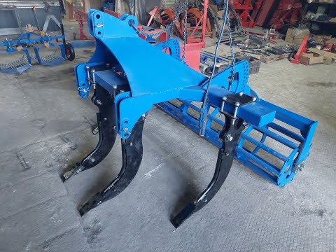 Видео: Глубокорыхлитель 4 рядный с катком