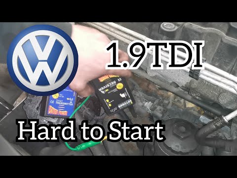 Видео: VW Caddy/Golf Mk5 1.9TDI PD, двигатель плохо заводится. Поиск обрыва провода с помощью PowerProbe...