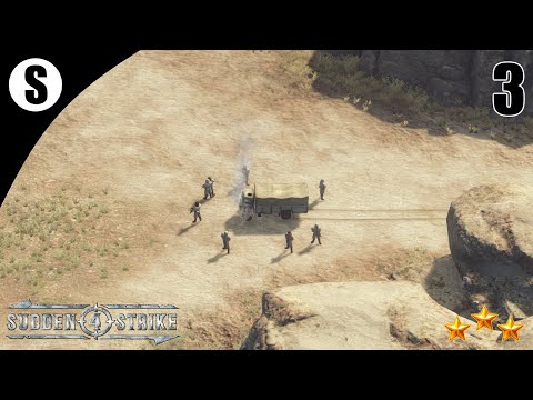 Видео: Прохождение Sudden Strike 4 [Бонусные миссии] ( Пустынный рейд ) #3