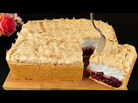 Видео: The most famous cherry dessert of this summer! Quick and easy торты