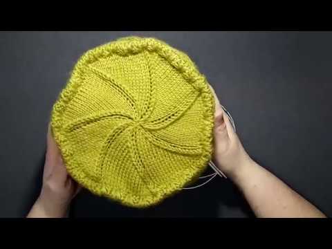 Видео: Вязание спицами. Шапка кубанка с ромбами.