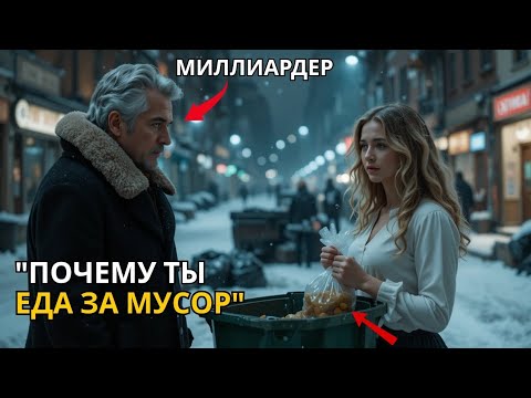 Видео: Богач увидел бедную официантку, роющуюся в мусоре в канун Рождества, и правда потрясла его…