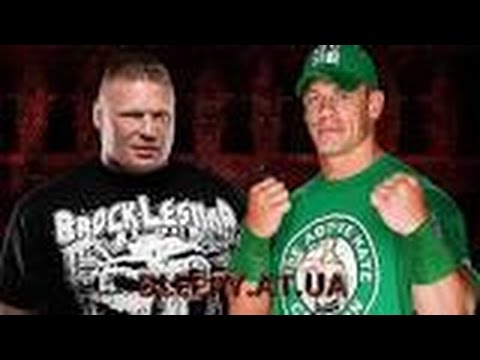 Видео: WWE2K15 брок леснар против джона сины