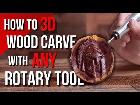Видео: Как выполнять 3D-резку по дереву/электрическую резьбу с помощью ЛЮБОГО инструмента с гибким валом!