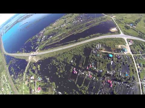 Видео: Наводнение в Хабаровске 2013. Облет города и окрестностей.