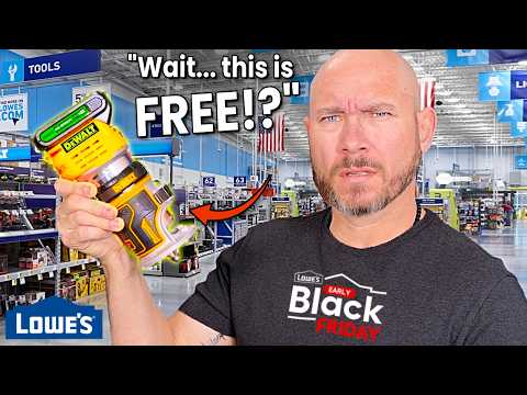 Видео: Это предложение от Lowe’s РАЗЛЕТАЕТСЯ С ПОЛА (3 БЕСПЛАТНЫХ инструмента DeWALT!)