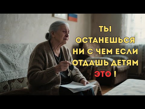 Видео: 💥 После 60 НЕ СТОИТ отдавать детям эти 6 вещей — иначе останетесь НИ С ЧЕМ!