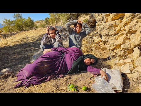 Видео: Чудесное спасение бездомной матери в горах оператором.