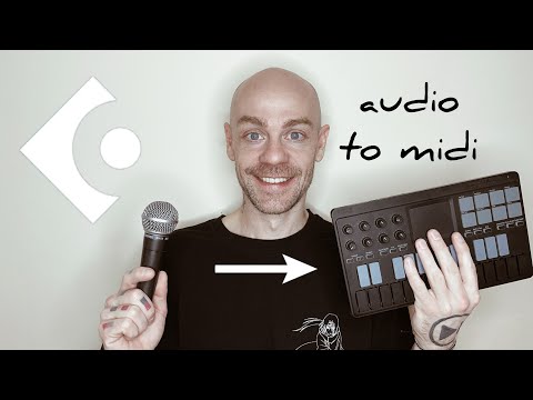 Видео: как сделать midi ноты из аудио сигнала в cubase (audio to midi)