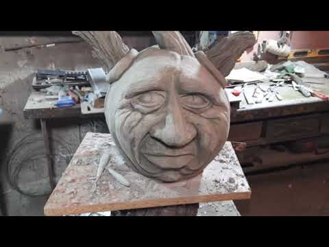 Видео: жаба из арт бетона