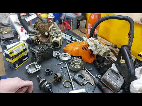 Видео: Бензопила STIHL MS 180 замена сальников коленвала