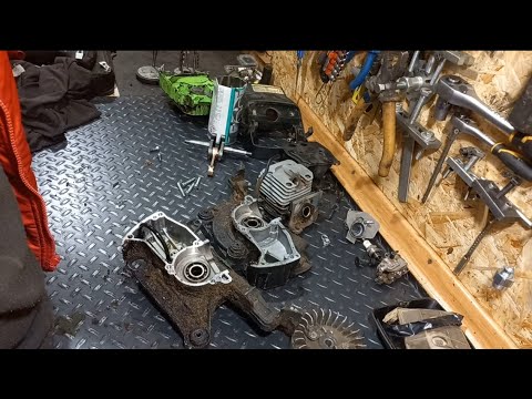 Видео: Бензопилка GREEN GARDEN GCS 5020L - замінити ЦПГ, люфт в підшипниках