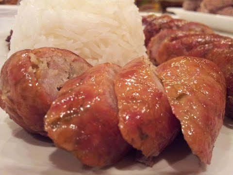 Видео: В/с Нана: Лаосская острая колбаса (ສາກາກອັກ == Сай Гок)