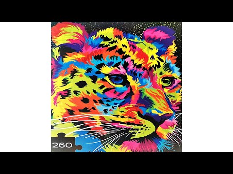 Видео: Пазлы Гепард 260 деталей. Таймлапс.