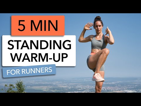 Видео: 5-минутные упражнения для разминки стоя перед тренировкой и бегом