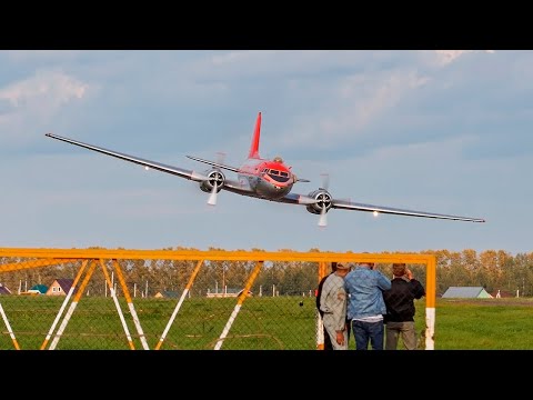Видео: ✈Ил-14Т СССР-91612 Перелет из Ступино в Орловку