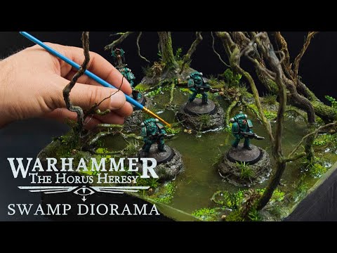 Видео: Я сделал диораму Warhammer Swamps of Davin