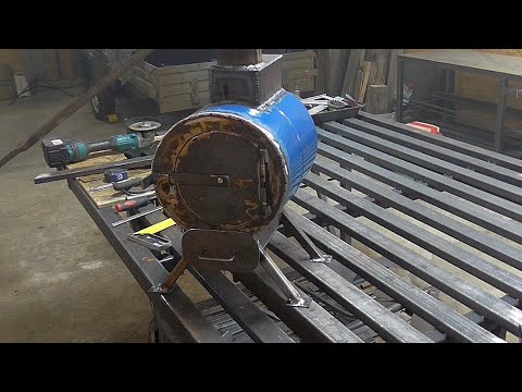 Видео: Печка из гидробака. Печь буржуйка