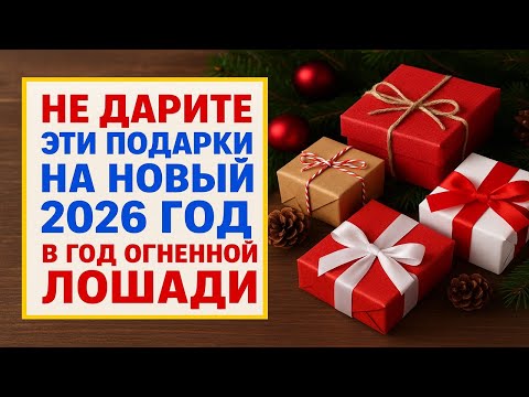 Видео: Что нельзя дарить на Новый 2026 в год огненной лошади: эти подарки принесут несчастья и порчу