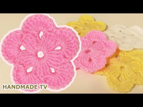 Видео: ЦВЕТОК КРЮЧКОМ как связать мастер класс Crochet Flower Easy DIY TUTORIAL cómo tejer una flor