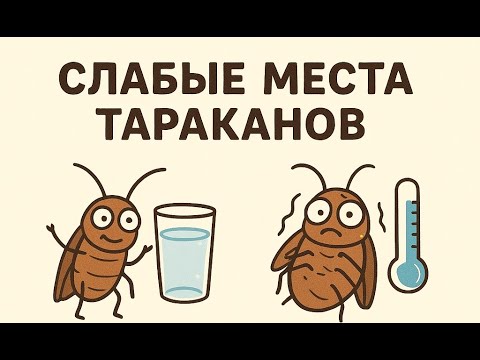 Видео: Тараканы/ Слабые стороны тараканов