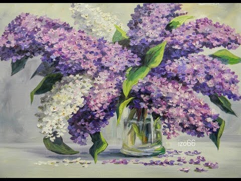 Видео: Видео сеанс по живописи "Сирень" Художник Дмитрий Муравьев