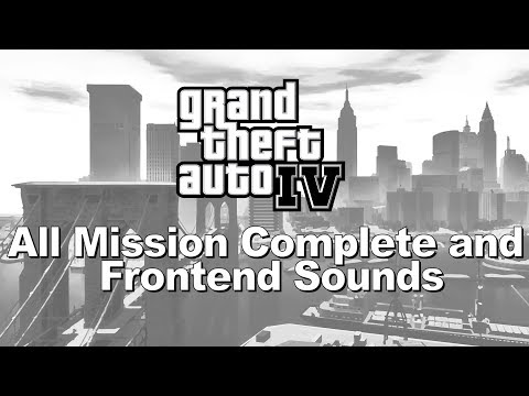 Видео: Grand Theft Auto IV — все звуки завершения миссии и интерфейса