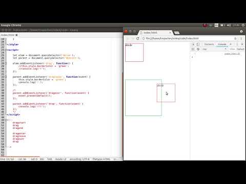 Видео: Drag and drop native события в JavaScript