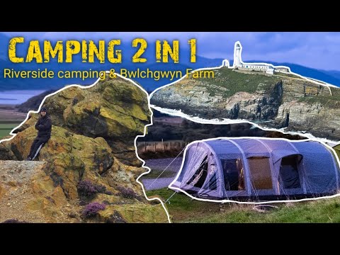 Видео: Кемпинг 2 в 1 / Riverside camping / Bwlchgwyn farm / Parys mountain / Goleudy Ynys Lawd