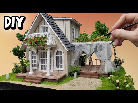 Видео: Как сделать красивый домик из картона / DIY