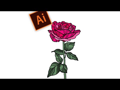 Видео: Нарисуй любой цветок в Adobe Illustrator. Классный инструмент иллюстратора.