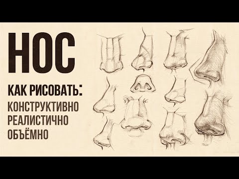 Видео: «КАК НАРИСОВАТЬ НОС?» Практический видео-урок от Евгении Банник | Онлайн-школа Akademika