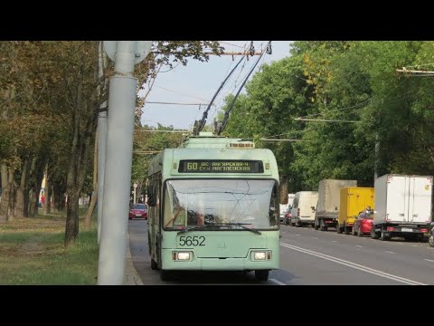 Видео: Тралейбус Мінска АКСМ-321, парк. №5652, маршрут №37 (15.05.2025)
