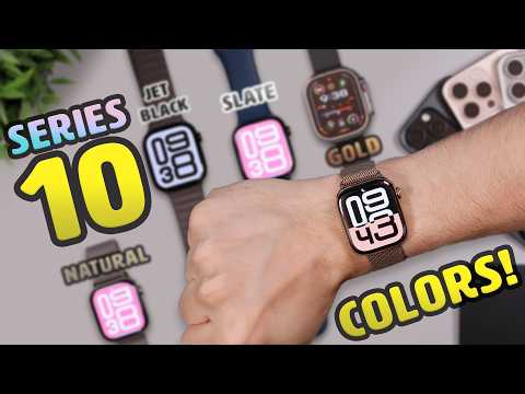 Видео: Apple Watch Series 10: все титановые цвета, размеры и «чёрный как смоль»! Какой лучше?