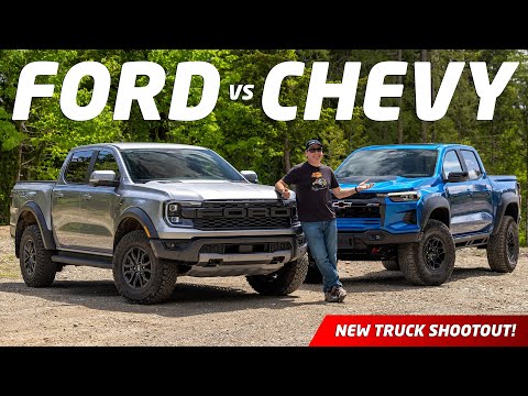 Видео: Соревнование внедорожных грузовиков! Chevy Colorado ZR2 Bison 2024 года против Ford Ranger Raptor