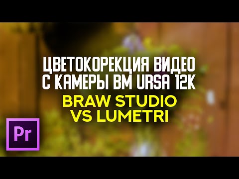 Видео: Цветокоррекция с камеры Blackmagic URSA 12K - BRAW STUDIO VS LUMETRI