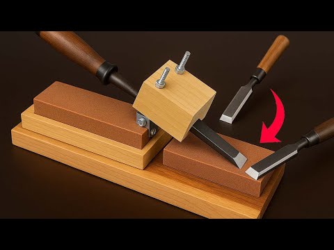 Видео: 65-летний плотник мастерски затачивает стамески! DIY-проекты по дереву