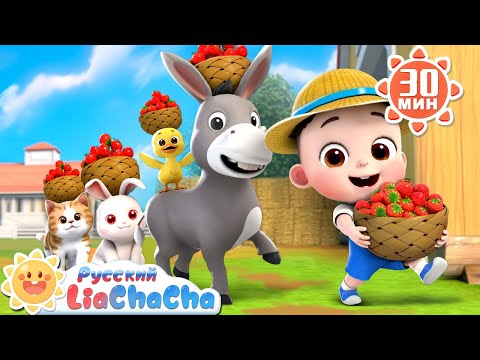 Видео: 🐄Гуляем с домашними животными! | 🌈Лиа и ЧаЧа | Новый сборник песенок | Развивающие ритмы | LiaChaCha