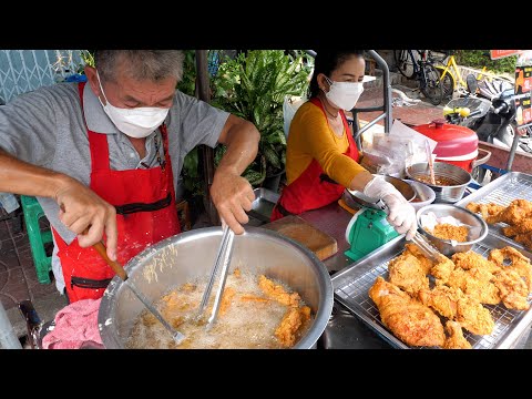 Видео: ЛУЧШАЯ 5-я уличная курица в Таиланде! / Жареный, Жареный, На углях, Жареный цыпленок | Таиланд