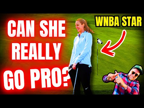 Видео: Сможет ли Кейтлин Кларк стать профессиональной спортсменкой по гольфу?