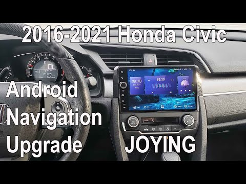 Видео: Обновление стереосистемы с Android-навигацией для Honda Civic 2016–2021 гг. — Joying JY-HQ145N4G-B