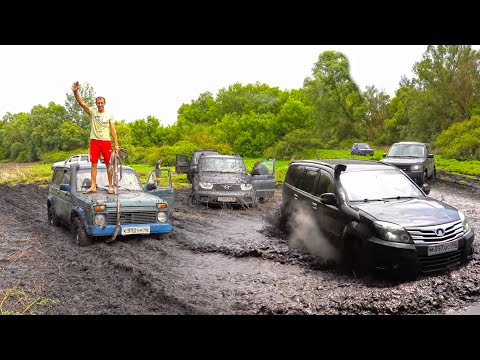 Видео: ЖУТКОЕ МЕСТО! СТАЛИ ВСЕ! RANGE ROVER VOGUE, SUZUKI JIMNY, MITSUBISHI PAJERO, HOVER, УАЗЫ, НИВЫ!