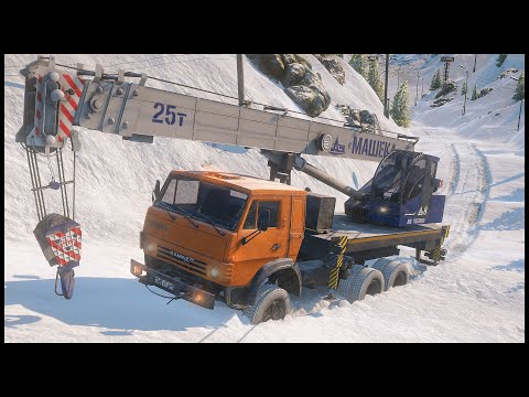 Видео: ЗАМЕЛО СНЕГОМ ПОДЪЕМ! Кто ЗАЕДЕТ В ГОРУ? - SnowRunner