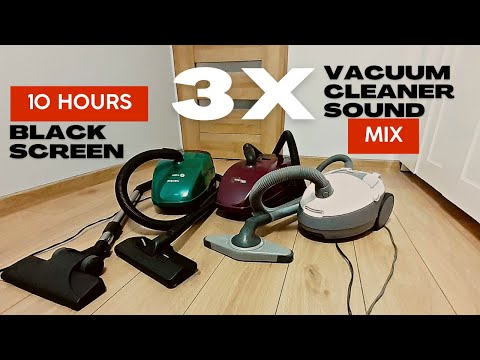 Видео: 3 x пылесос Sound MIX | БЕЛЫЙ ШУМ | 10 часов черного экрана