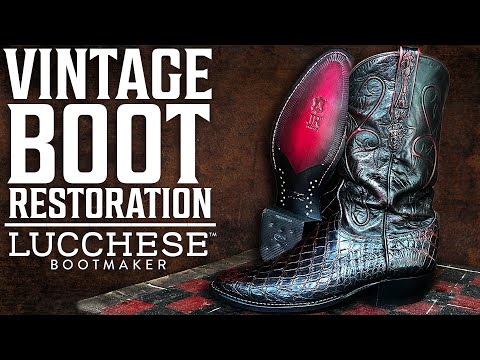 Видео: Я восстановил эти РЕДКИЕ ботинки Gator LUCCHESE! | Total Recraft