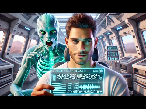 Видео: Инопланетный медик вскрикнул, увидев результаты анализа крови: «У вас 47 смертельных токсинов!» —...