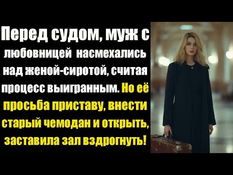 Видео: Перед судом, муж с любовницей уверенно насмехались над женой-сиротой, считая процесс выигранным ...